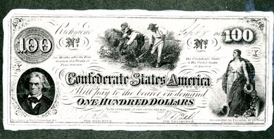 Confederate note by American School